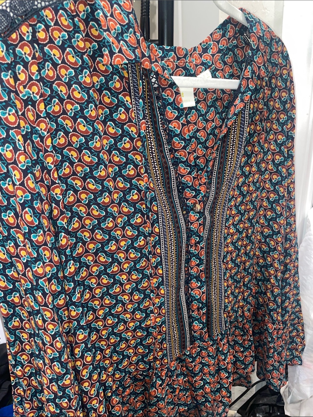 Anthropologie maeve top womens size 12 US , button up hooueeb - Picture 2 of 7